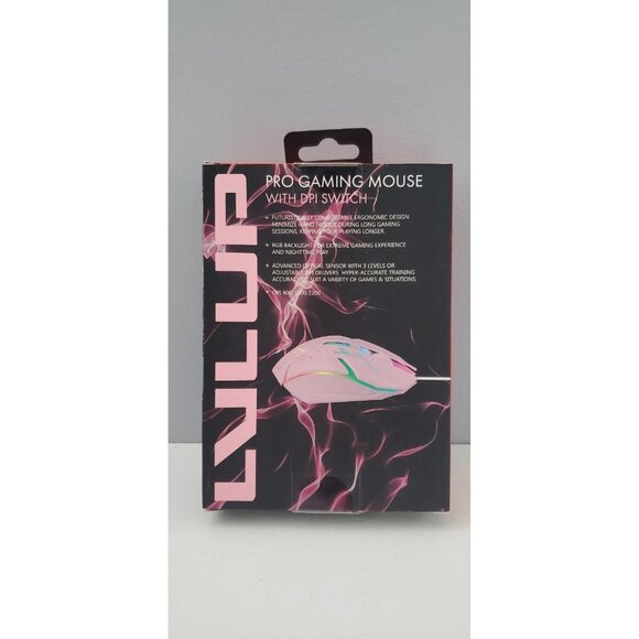 Brand New LVLUP Pro Gaming Mouse with DPI Switch (Pink) - Picture 4 of 6